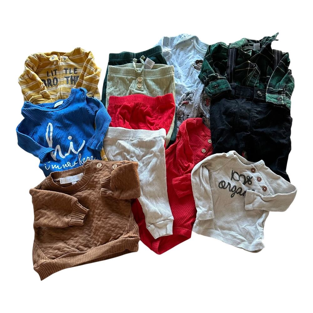 Baby Boy Clothing Bundle Size 0-3 Months Newborn Pants Sack Outfits Overalls